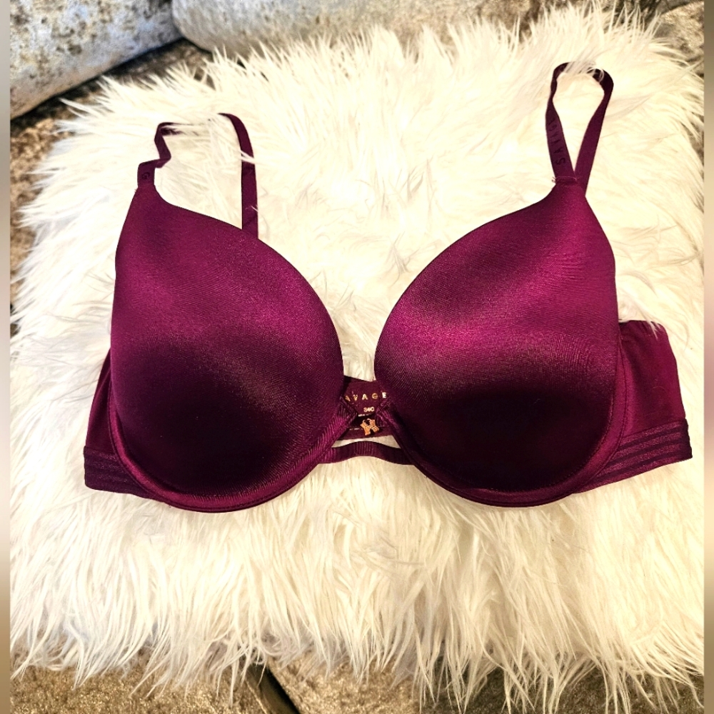 SAVAGE X FENTY LIGHTLY WORN! Purple Savage Fenty Bra 34C